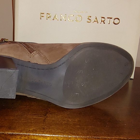 Franco Sarto Tobacco Boots 10 - Picture 5 of 6